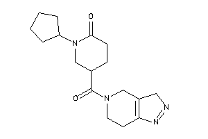 Image of 1-cyclopentyl-5-(3,4,6,7-tetrahydropyrazolo[4,3-c]pyridine-5-carbonyl)-2-piperidone