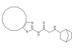 N-(4,5,6,7,8,9,10,11,12,13-decahydrocyclododeca[d]thiazol-2-yl)-2-(2-norbornylamino)acetamide
