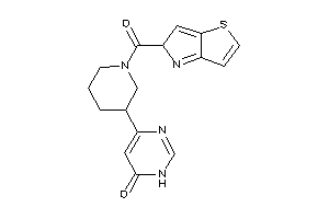 4-[1-(5H-thieno[3,2-b]pyrrole-5-carbonyl)-3-piperidyl]-1H-pyrimidin-6-one