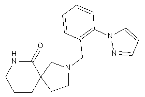 2-(2-pyrazol-1-ylbenzyl)-2,9-diazaspiro[4.5]decan-10-one