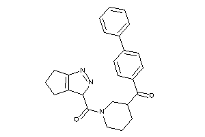 [3-(4-phenylbenzoyl)piperidino]-(3,4,5,6-tetrahydrocyclopenta[c]pyrazol-3-yl)methanone