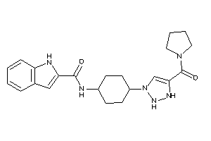 Image of N-[4-[5-(pyrrolidine-1-carbonyl)-1,2-dihydrotriazol-3-yl]cyclohexyl]-1H-indole-2-carboxamide