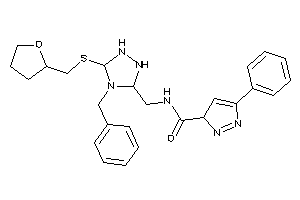 N-[[4-benzyl-5-(tetrahydrofurfurylthio)-1,2,4-triazolidin-3-yl]methyl]-5-phenyl-3H-pyrazole-3-carboxamide