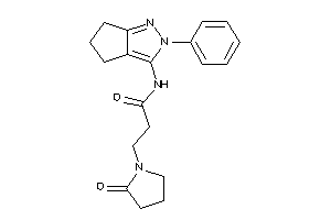 3-(2-ketopyrrolidino)-N-(2-phenyl-5,6-dihydro-4H-cyclopenta[c]pyrazol-3-yl)propionamide