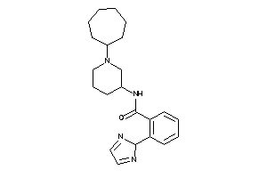 N-(1-cycloheptyl-3-piperidyl)-2-(2H-imidazol-2-yl)benzamide