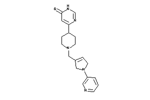 4-[1-[[1-(3-pyridyl)-3-pyrrolin-3-yl]methyl]-4-piperidyl]-1H-pyrimidin-6-one