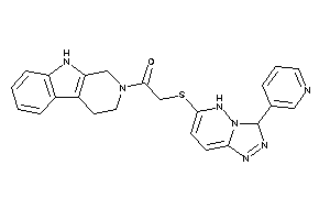 2-[[3-(3-pyridyl)-3,5-dihydro-[1,2,4]triazolo[3,4-f]pyridazin-6-yl]thio]-1-(1,3,4,9-tetrahydro-$b-carbolin-2-yl)ethanone