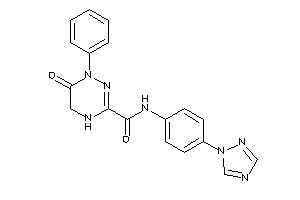 6-keto-1-phenyl-N-[4-(1,2,4-triazol-1-yl)phenyl]-4,5-dihydro-1,2,4-triazine-3-carboxamide