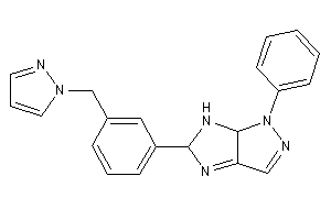 Image of 1-phenyl-5-[3-(pyrazol-1-ylmethyl)phenyl]-6,6a-dihydro-5H-imidazo[4,5-c]pyrazole