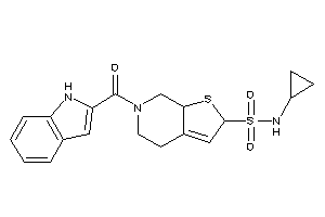 Image of N-cyclopropyl-6-(1H-indole-2-carbonyl)-4,5,7,7a-tetrahydro-2H-thieno[2,3-c]pyridine-2-sulfonamide