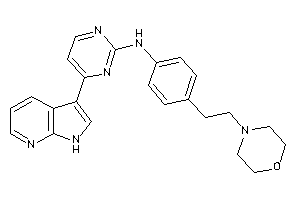 [4-(2-morpholinoethyl)phenyl]-[4-(1H-pyrrolo[2,3-b]pyridin-3-yl)pyrimidin-2-yl]amine