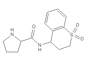 N-(1,1-diketo-3,4-dihydro-2H-thiochromen-4-yl)pyrrolidine-2-carboxamide