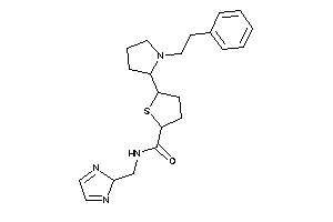 N-(2H-imidazol-2-ylmethyl)-5-(1-phenethylpyrrolidin-2-yl)tetrahydrothiophene-2-carboxamide