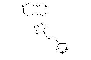 5-[2-(3H-pyrazol-4-yl)ethyl]-3-(5,6,7,8-tetrahydro-2,7-naphthyridin-4-yl)-1,2,4-oxadiazole