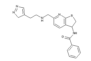Image of N-[6-[[2-(3H-pyrazol-4-yl)ethylamino]methyl]-2,3-dihydrothieno[2,3-b]pyridin-3-yl]benzamide