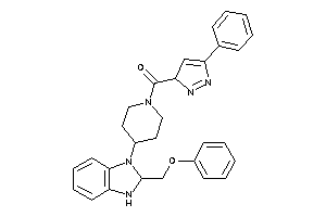 [4-[2-(phenoxymethyl)-2,3-dihydrobenzimidazol-1-yl]piperidino]-(5-phenyl-3H-pyrazol-3-yl)methanone