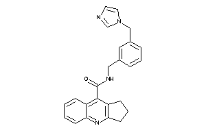 Image of N-[3-(imidazol-1-ylmethyl)benzyl]-2,3-dihydro-1H-cyclopenta[b]quinoline-9-carboxamide
