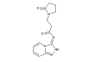 Image of 3-(2-ketopyrrolidino)-N-(2H-[1,2,4]triazolo[4,3-a]pyridin-3-ylidene)propionamide