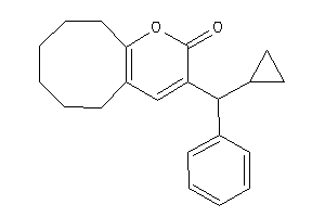 3-[cyclopropyl(phenyl)methyl]-5,6,7,8,9,10-hexahydrocycloocta[b]pyran-2-one