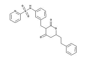 N-[3-[(2,4-diketo-6-phenethyl-tetrahydropyran-3-yl)methyl]phenyl]pyridine-2-sulfonamide