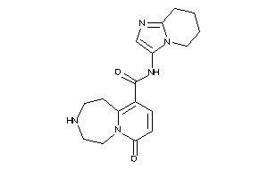 Image of 7-keto-N-(5,6,7,8-tetrahydroimidazo[1,2-a]pyridin-3-yl)-2,3,4,5-tetrahydro-1H-pyrido[2,1-g][1,4]diazepine-10-carboxamide