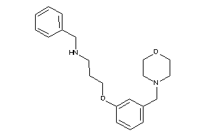 Benzyl-[3-[3-(morpholinomethyl)phenoxy]propyl]amine
