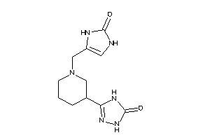 Image of 3-[1-[(2-keto-4-imidazolin-4-yl)methyl]-3-piperidyl]-1,4-dihydro-1,2,4-triazol-5-one