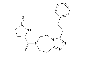 Image of 5-(3-phenethyl-5,6,8,9-tetrahydro-[1,2,4]triazolo[3,4-g][1,4]diazepine-7-carbonyl)-2-pyrrolidone