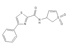 Image of N-(1,1-diketo-2,3-dihydrothiophen-3-yl)-4-phenyl-thiazole-2-carboxamide
