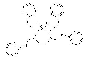 2,7-dibenzyl-3,6-bis(phenoxymethyl)-1,2,7-thiadiazepane 1,1-dioxide