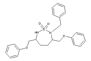 2-benzyl-3,6-bis(phenoxymethyl)-1,2,7-thiadiazepane 1,1-dioxide