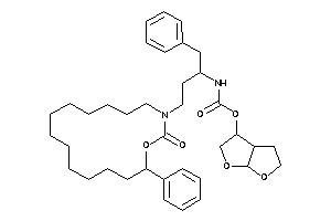 N-[1-benzyl-3-(2-keto-4-phenyl-3-oxa-1-azacyclohexadec-1-yl)propyl]carbamic Acid 2,3,3a,4,5,6a-hexahydrofuro[2,3-b]furan-3-yl Ester