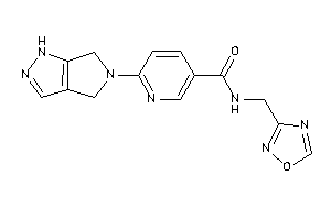 Image of 6-(4,6-dihydro-1H-pyrrolo[3,4-c]pyrazol-5-yl)-N-(1,2,4-oxadiazol-3-ylmethyl)nicotinamide