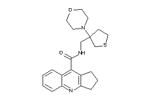 N-[(3-morpholinotetrahydrothiophen-3-yl)methyl]-2,3-dihydro-1H-cyclopenta[b]quinoline-9-carboxamide