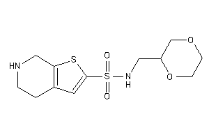 N-(1,4-dioxan-2-ylmethyl)-4,5,6,7-tetrahydrothieno[2,3-c]pyridine-2-sulfonamide