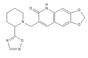7-[[2-(1,2,4-oxadiazol-5-yl)piperidino]methyl]-5H-[1,3]dioxolo[4,5-g]quinolin-6-one
