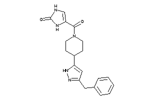 4-[4-(3-benzyl-1H-pyrazol-5-yl)piperidine-1-carbonyl]-4-imidazolin-2-one