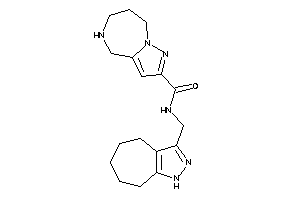 N-(1,4,5,6,7,8-hexahydrocyclohepta[c]pyrazol-3-ylmethyl)-5,6,7,8-tetrahydro-4H-pyrazolo[1,5-a][1,4]diazepine-2-carboxamide