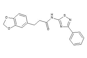 3-(1,3-benzodioxol-5-yl)-N-(3-phenyl-1,2,4-thiadiazol-5-yl)propionamide