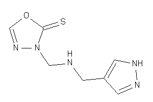 3-[(1H-pyrazol-4-ylmethylamino)methyl]-1,3,4-oxadiazole-2-thione