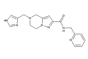 5-(1H-imidazol-4-ylmethyl)-N-(2-pyridylmethyl)-6,7-dihydro-4H-pyrazolo[1,5-a]pyrazine-2-carboxamide