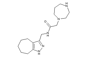 2-(1,4-diazepan-1-yl)-N-(1,4,5,6,7,8-hexahydrocyclohepta[c]pyrazol-3-ylmethyl)acetamide