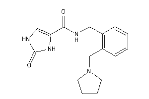 Image of 2-keto-N-[2-(pyrrolidinomethyl)benzyl]-4-imidazoline-4-carboxamide