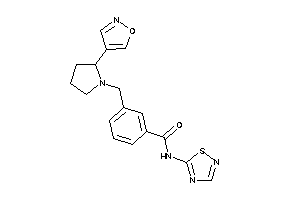 3-[(2-isoxazol-4-ylpyrrolidino)methyl]-N-(1,2,4-thiadiazol-5-yl)benzamide