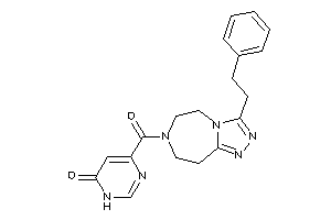 4-(3-phenethyl-5,6,8,9-tetrahydro-[1,2,4]triazolo[3,4-g][1,4]diazepine-7-carbonyl)-1H-pyrimidin-6-one