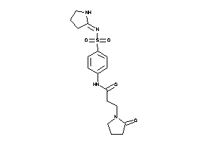3-(2-ketopyrrolidino)-N-[4-(pyrrolidin-2-ylideneamino)sulfonylphenyl]propionamide