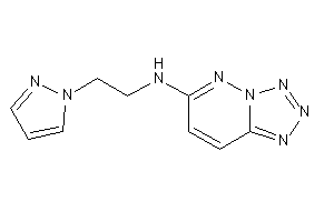 Image of 2-pyrazol-1-ylethyl(tetrazolo[5,1-f]pyridazin-6-yl)amine