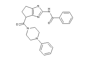 Image of N-[4-(4-phenylpiperazine-1-carbonyl)-5,6-dihydro-4H-cyclopenta[d]thiazol-2-yl]benzamide
