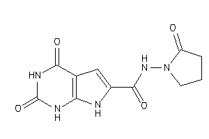 2,4-diketo-N-(2-ketopyrrolidino)-1,7-dihydropyrrolo[2,3-d]pyrimidine-6-carboxamide