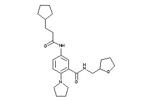 Image of 5-(3-cyclopentylpropanoylamino)-2-pyrrolidino-N-(tetrahydrofurfuryl)benzamide